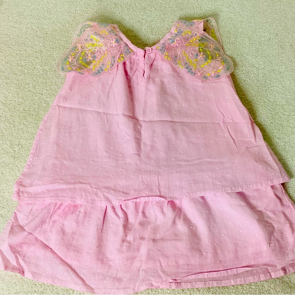 Easter 🐣 Forever Me Toddler Girl Butterfly Wing Linen Dress - Picture 6 of 8